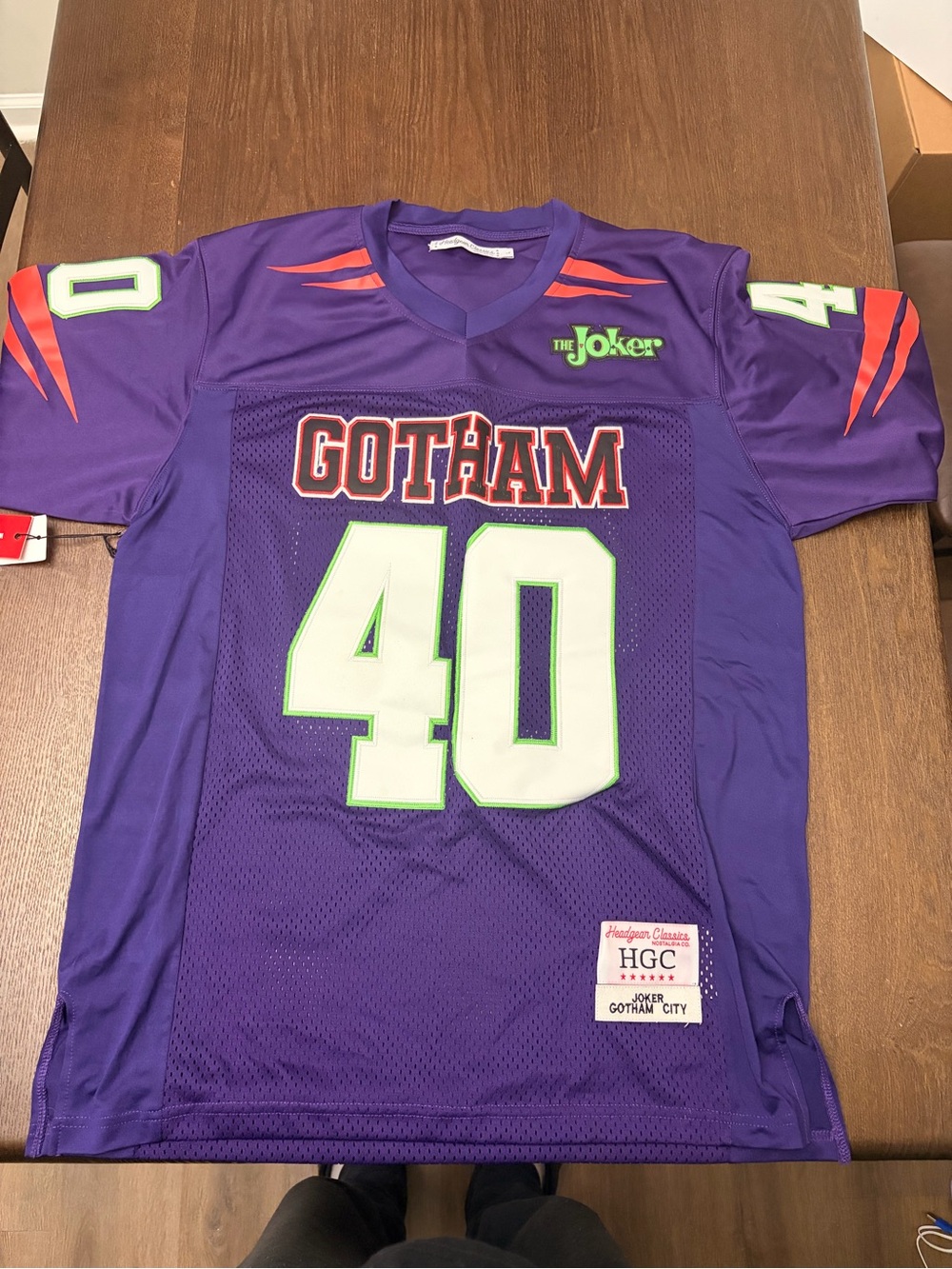 Nostalgia Purple Gotham 40 Jersey with Neon Green Accents